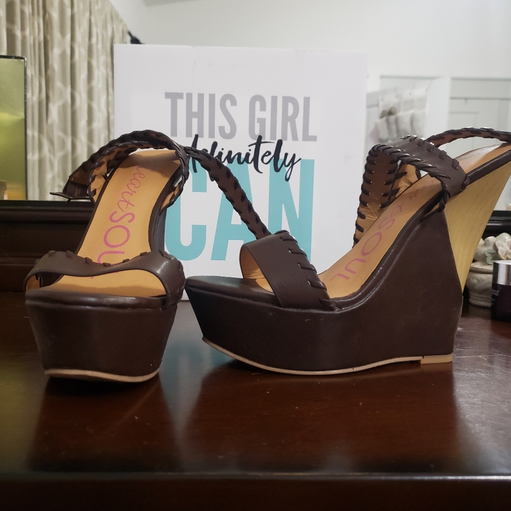 Heart and Soul Wedge Heels